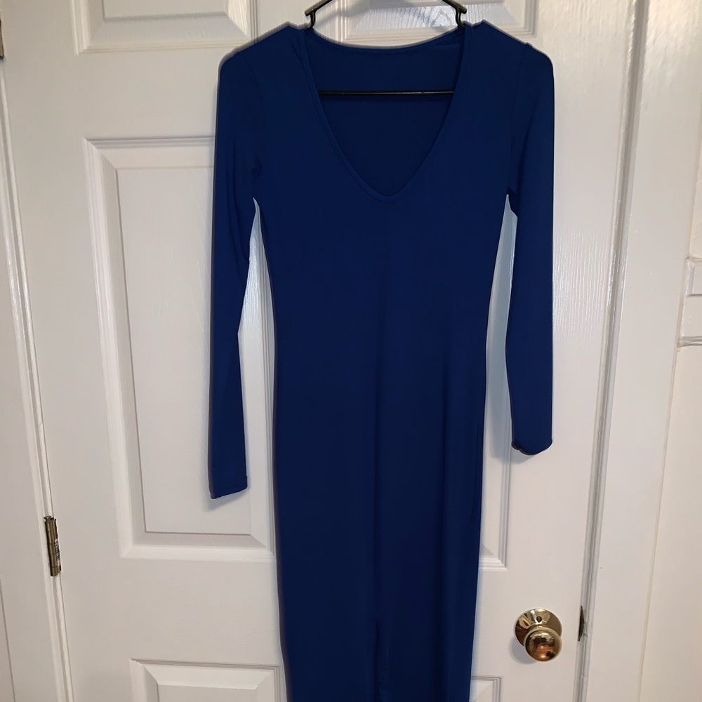 Blue casual dress